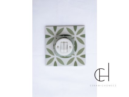 Porcelánový dvojvypínač 6/6 bez rámečku BÍLÁ