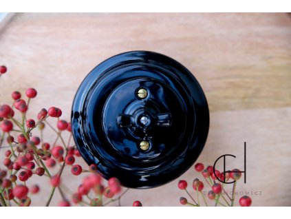 Keramický otočný  typ 7 ČERNÁ bezšroubkový