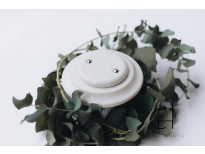 Keramická záslepka bílá