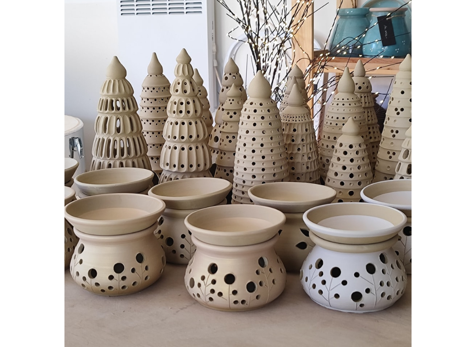 Ezeregy éjszaka fényei - nyers kerámia