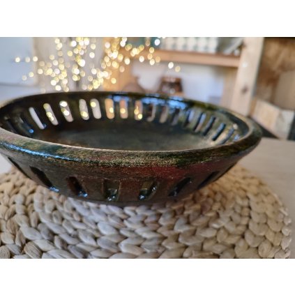 Raku gyümölcsös tál