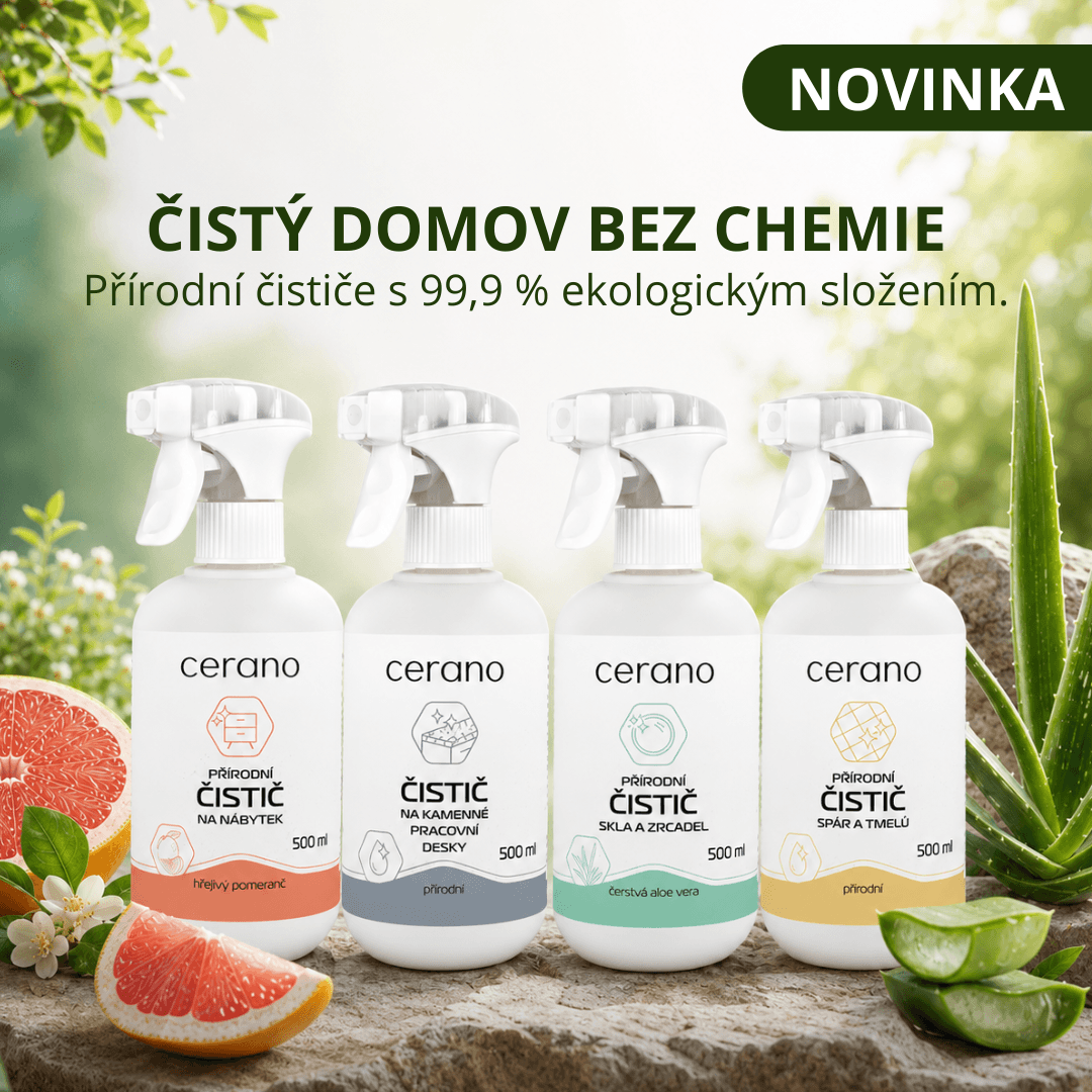 Nové přírodní čističe CERANO: správná péče pro každý povrch