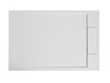 CERANO - Sprchová vanička obdélníková Loro - litý mramor - bílá matná - 120x90x3,5 cm
