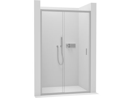 543958 cerano sprchove posuvne dvere varone line l p 6 mm chrom transparentni sklo 150x195 cm