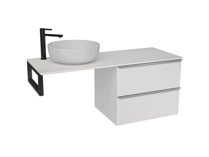 bílá černá chrom