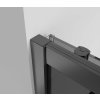 CERANO - Sprchový kout Varone LINE L/P - 6 mm - černá matná, grafitové sklo - 100x70x195 cm - posuvný