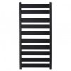 CERANO - Koupelnový elektrický radiátorový set Marco - 600W - černá matná - 1125x550 mm