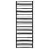 CERANO - Koupelnový elektrický radiátorový set Stefano - 600W - černá matná - 1460x650 mm