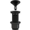 CERANO - Umyvadlová výpusť - 5/4“ click-clack s přepadem - neuzavíratelná - plast - 67/82mm - černá matná