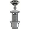 CERANO - Umyvadlová výpusť - 5/4“ click-clack s přepadem - neuzavíratelná - plast - 67/82mm - chrom