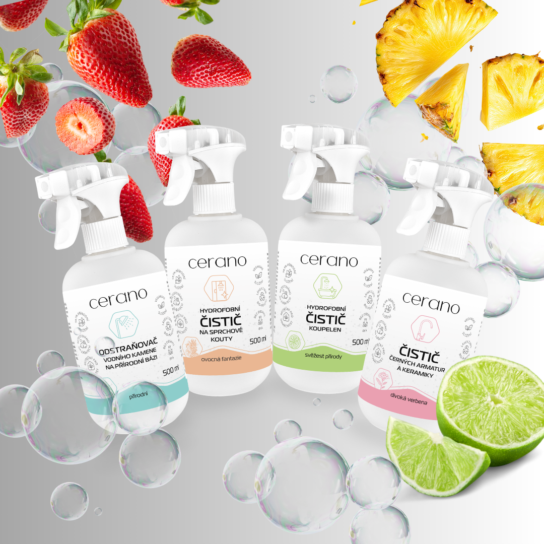 Természetes tisztítószerek CERANO – kíméletes gondoskodás a fürdőszobáról