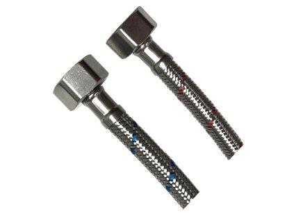 CERANO - Flexibilis csatlakozócső FxF 3/8"x3/8" - króm - 60 cm - 2 db