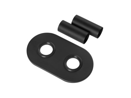 CERANO - Takarórozetta központi radiátorcsatlakozáshoz 50 mm - matt fekete