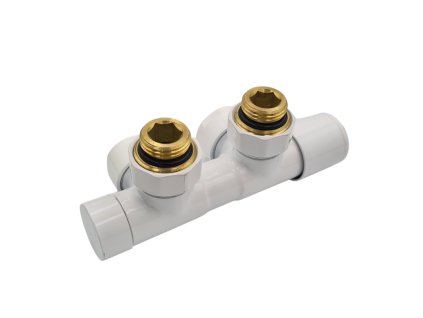 394140 cerano pripojovaci sada radiatoroveho ventilu bez termostaticke hlavice stredove pripojeni 50mm bila leskla