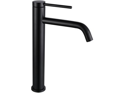 428671 8 nioro umyvadlova stojankova baterie selma vysoka cerna matna