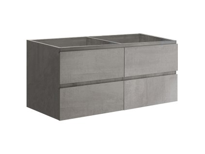 CERANO - Mosdó alatti fürdőszobaszekrény Carole - betonszürke - 119x48x45 cm