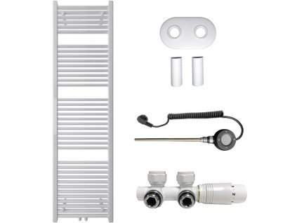 663706 cerano koupelnovy radiatorovy set lincoln kombinovane vytapeni wifi tyc stredove pripojeni 50 mm 559w bila leskla 1800x500 mm