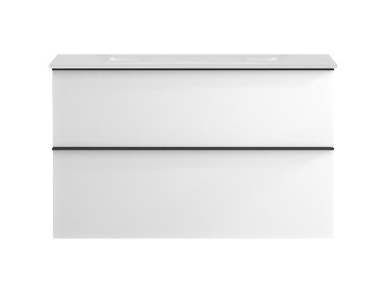 665242 cerano koupelnova skrinka pod umyvadlo s uchytkou velora bila matna cerna uchytka 79x49 8x46 cm