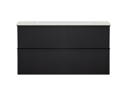 664783 cerano koupelnova skrinka pod umyvadlo s uchytkou velora cerna matna cerna uchytka 99x49 8x46 cm