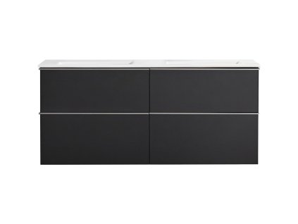 664741 13 cerano koupelnova skrinka pod umyvadlo s uchytkou velora cerna matna chromova uchytka 119x49 8x45 2 cm
