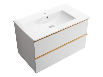664906 5 cerano koupelnova skrinka pod umyvadlo s uchytkou velora keramicke umyvadlo todo bila matna zlata uchytka 69x49 8x46 cm