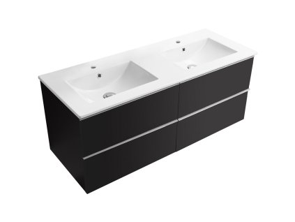 664930 4 cerano koupelnova skrinka pod umyvadlo s uchytkou velora keramicke umyvadlo todo cerna matna chromova uchytka 119x49 8x45 2 cm