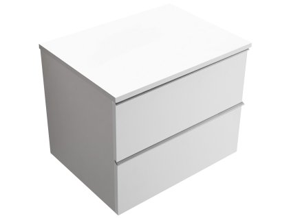665032 cerano koupelnova skrinka pod umyvadlo s uchytkou deskou pod umyvadlo velora 18 mm bila matna chromova uchytka 59x49 8x46 cm