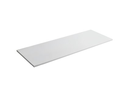 CERANO - Elanys öntött márvány fürdőszobai munkalap - 12 mm - matt fehér - 140 cm