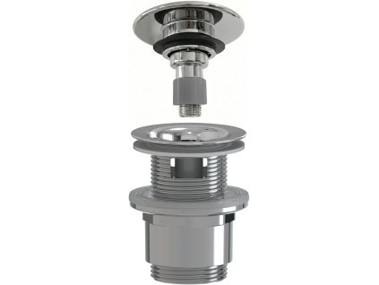 CERANO - Mosdólefolyó - 5/4"-os klikk-klakk túlfolyóval - nem zárható - műanyag - 35/50 mm - króm