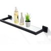 CERANO - Alto fali fürdőszobai polc - matt fekete
