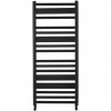 CERANO - Enrico fürdőszobai radiátor szett - központi fűtés - oldalsó csatlakozás - 559W - matt fekete - 1210x550 mm