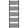 CERANO - Fulgidus fürdőszobai radiátor szett - központi fűtés - oldalsó csatlakozás - 712W - matt fekete - 1500x530 mm