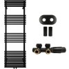 663850 3 cerano koupelnovy radiatorovy set luigi ustredni vytapeni stredove pripojeni 50 mm 713w cerna matna 1600x500 mm