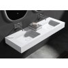 653692 4 cerano umyvadlo z liteho mramoru geminia nastenne bila matna 163x45 cm