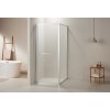 CERANO - Versaro B/J zuhanykabin - 6 mm - króm, átlátszó üveg - 90x100 cm - kihúzható