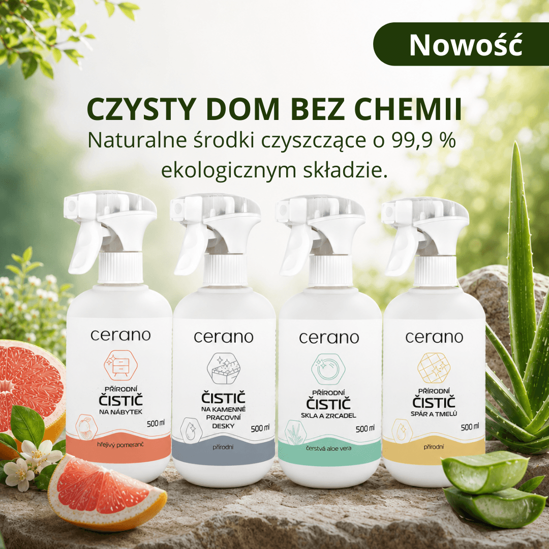 Nowe naturalne środki czyszczące CERANO: właściwa pielęgnacja każdej powierzchni