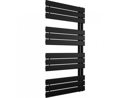 429652 5 cerano koupelnovy radiator theo l p asymetricke pripojeni 50mm 650w cerna matna 1200x500 mm