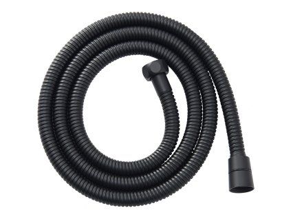 428524 cerano sprchova hadice opletena cerna matna 175 cm