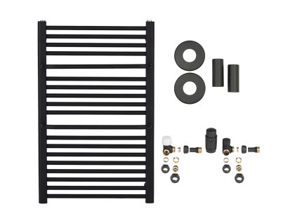 663901 cerano koupelnovy radiatorovy set antonio ustredni vytapeni bocni pripojeni 484w cerna matna 860x550 mm