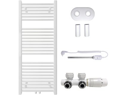 663772 6 cerano koupelnovy radiatorovy set lincoln kombinovane vytapeni termo tyc stredove pripojeni 50 mm 366w bila leskla 1200x500 mm