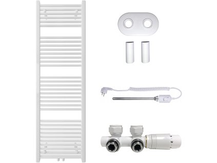 663778 cerano koupelnovy radiatorovy set lincoln kombinovane vytapeni termo tyc stredove pripojeni 50 mm 484w bila leskla 1600x500 mm