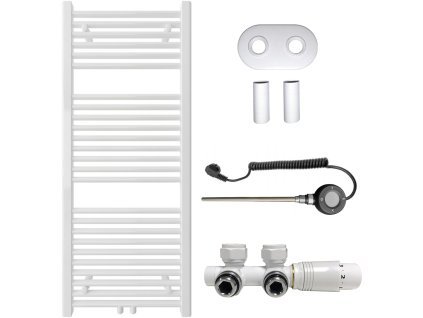 663694 4 cerano koupelnovy radiatorovy set lincoln kombinovane vytapeni wifi tyc stredove pripojeni 50 mm 366w bila leskla 1200x500 mm