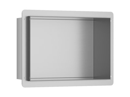 CERANO - Półka/wnęka wpuszczana do płytek - stal nierdzewna - 30x20x10 cm