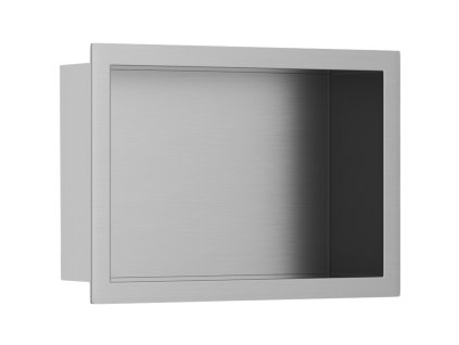 CERANO - Półka/wnęka wpuszczana z krawędzią z płytek - stal nierdzewna - 30x20x10 cm