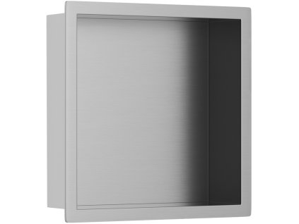 CERANO - Półka/wnęka wpuszczana z krawędzią z płytek - stal nierdzewna - 30x30x10 cm