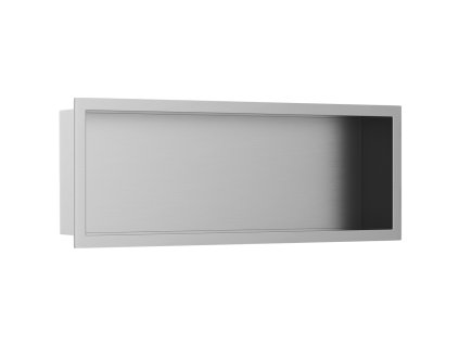 CERANO - Półka/wnęka wpuszczana z krawędzią do płytek - stal nierdzewna - 60x20x10 cm