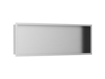 CERANO - Półka/wnęka wpuszczana z krawędzią do płytek - stal nierdzewna - 90x30x10 cm