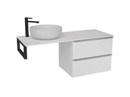 bílá černá chrom