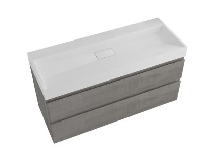 668944 3 cerano koupelnova skrinka carole betonove seda umyvadlo z lit mramoru vita bila matna 100x58x46 cm