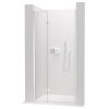 CERANO - Drzwi prysznicowe zawiasowe Marino L/P - 6 mm - chrom, szkło transparentne - 120x190 cm